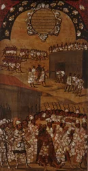 La Conquista de México. Tabla XVII